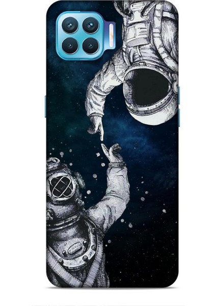 Oppo Reno 4 Lite Kılıf Caliburn 5 Kozmonot Koruma Kılıfı