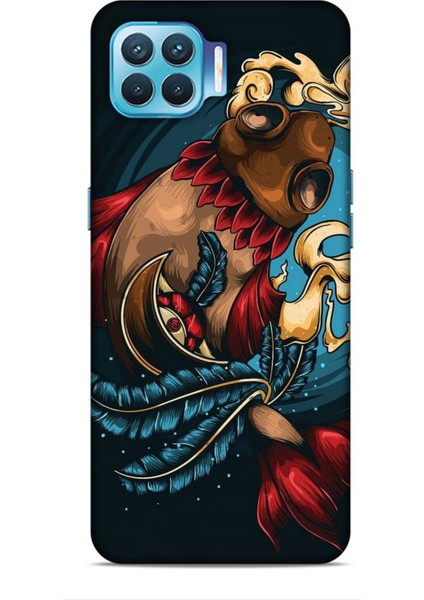 Oppo Reno 4 Lite Kılıf Caliburn 18 Balık Parlak Kılıf