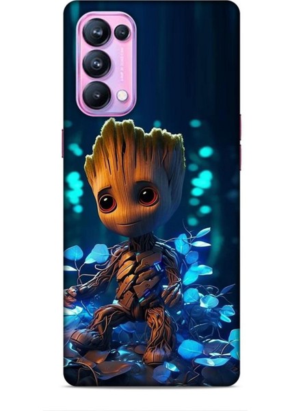 Oppo Reno 5 Pro Kılıf Caliburn 26 Bebek Groot Soft Kapak