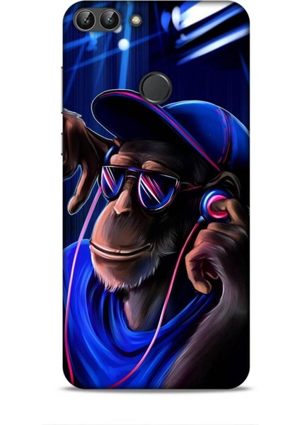 Huawei P Smart S 2020 Kılıf Caliburn 20 Maymun Mavi Renkli Kılıf