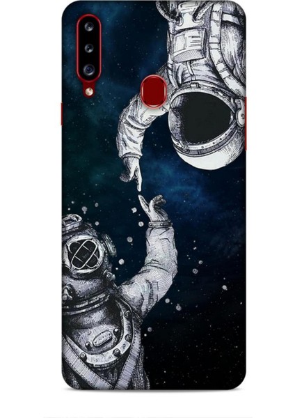 Samsung Galaxy A20S Kılıf Caliburn 5 Kozmonot Koruma Kılıfı