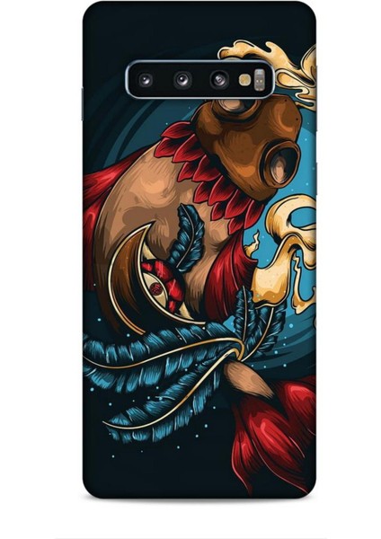 Samsung Galaxy S10 Kılıf Caliburn 18 Balık Parlak Kılıf