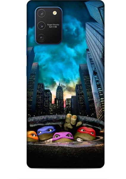 Samsung Galaxy S10 Lite Kılıf Caliburn 11 Ninja Kablumbağalar 4K Baskılı Kılıf