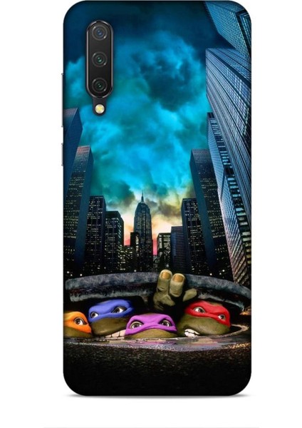 Xiaomi Mi 9 Lite Kılıf Caliburn 11 Ninja Kablumbağalar 4K Baskılı Kılıf