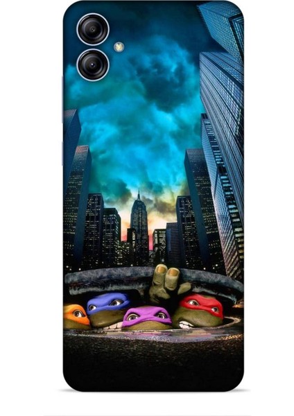 Samsung Galaxy A04E Kılıf Caliburn 11 Ninja Kablumbağalar 4K Baskılı Kılıf