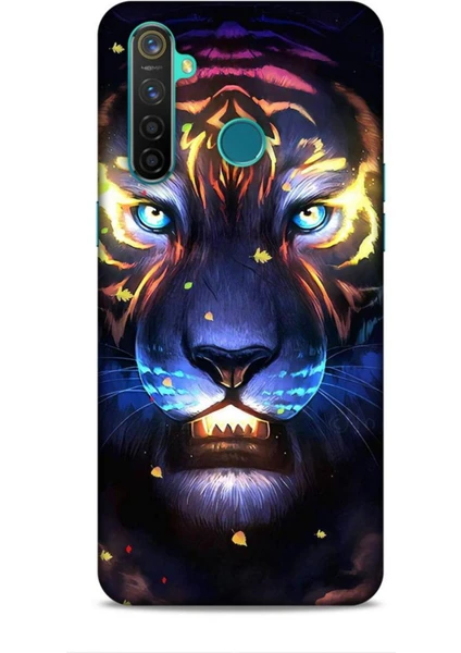 Realme 5 Pro Kılıf Caliburn 12 Aslan Colorful Tasarım Kılıf