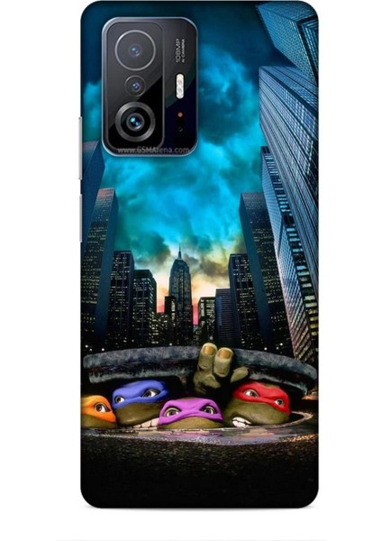 Xiaomi 11T Kılıf Caliburn 11 Ninja Kablumbağalar 4K Baskılı Kılıf