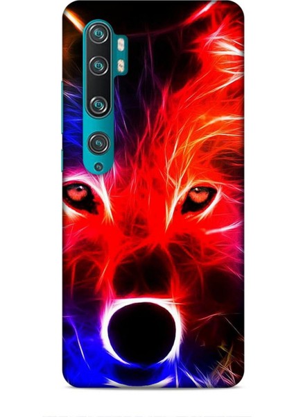 Xiaomi Mi Note 10 Kılıf Caliburn 16 Kurt Colorful Hediyelik Kılıf