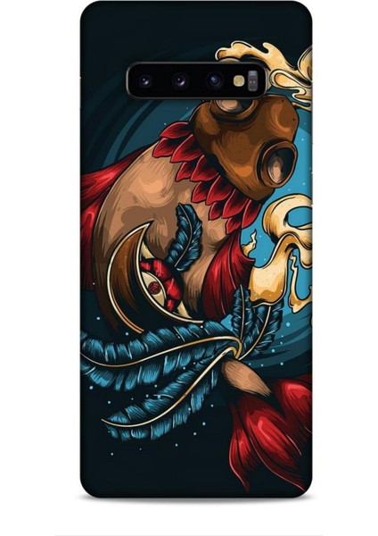 Samsung Galaxy S10 Plus Kılıf Caliburn 18 Balık Parlak Kılıf