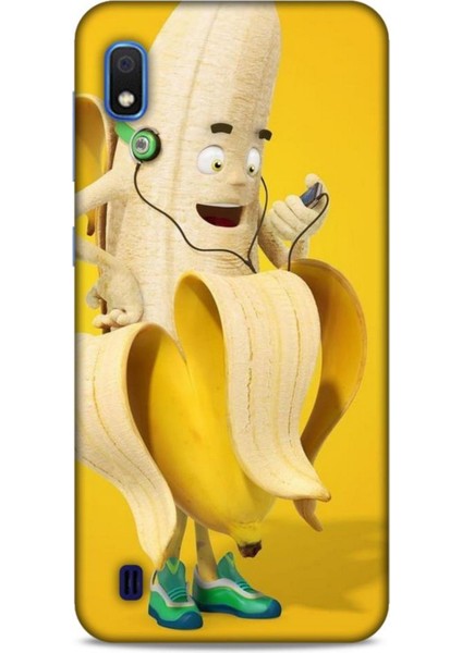 Samsung Galaxy A10 Kılıf Caliburn 21 Muz Sarı Darbe Önleyici Kapak