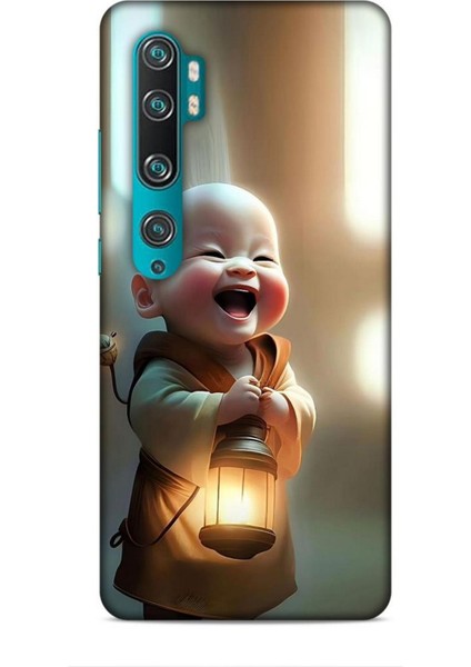 Xiaomi Mi Note 10 Kılıf Caliburn 27 Asya Bebek Lazer Kesim Silikon