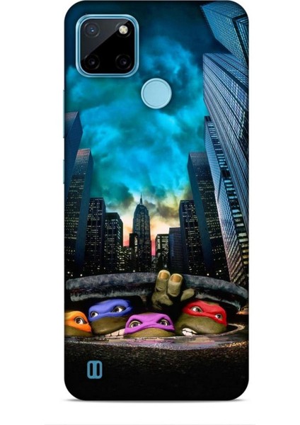 Realme C21Y Kılıf Caliburn 11 Ninja Kablumbağalar 4K Baskılı Kılıf