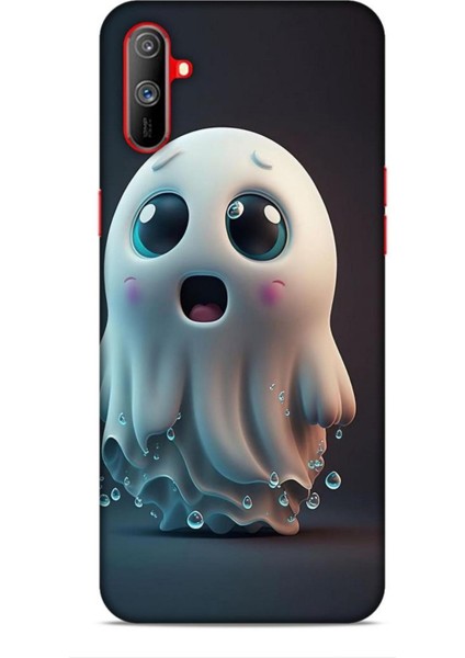 Realme C3 Kılıf Caliburn 28 Sevimli Hayalet Iz Bırakmayan Kılıf