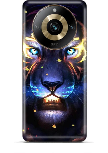 Realme 11 Pro Plus Kılıf Caliburn 12 Aslan Colorful Tasarım Kılıf