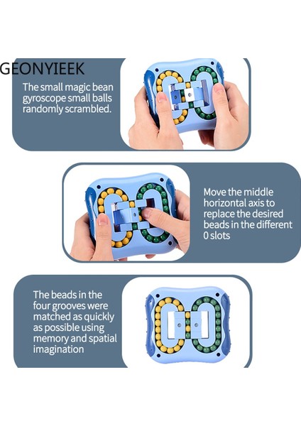 Tip 1 Mavi Stil Dönen Sihirli Fasulye Küp Parmak Ucu Fidget Oyuncaklar Çocuklar Yetişkinler Stres Giderici Boncuk Bulmacalar Çocuklar Eğitim Zeka Oyunu (Yurt Dışından)