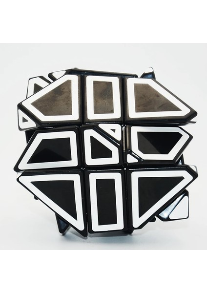 Blackbase Hollowkırmızı Stil Lefun Fangcun Ghost 6cm Küp Magico 3x3 Garip Şekilli Küp Sihirli Bulmaca Hollow Sticker Speedcube Eğitici Oyuncaklar Hayalet Küp (Yurt Dışından)