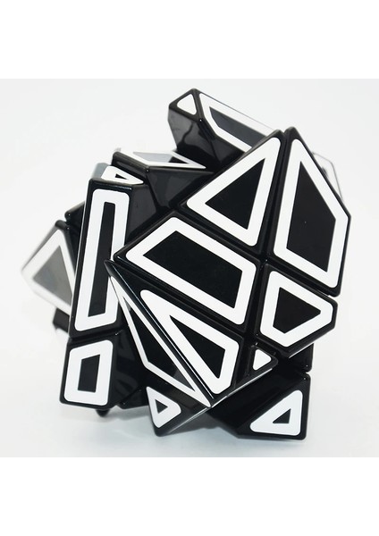 Blackbase Hollowkırmızı Stil Lefun Fangcun Ghost 6cm Küp Magico 3x3 Garip Şekilli Küp Sihirli Bulmaca Hollow Sticker Speedcube Eğitici Oyuncaklar Hayalet Küp (Yurt Dışından)