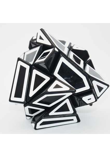 Blackbase Hollowkırmızı Stil Lefun Fangcun Ghost 6cm Küp Magico 3x3 Garip Şekilli Küp Sihirli Bulmaca Hollow Sticker Speedcube Eğitici Oyuncaklar Hayalet Küp (Yurt Dışından)
