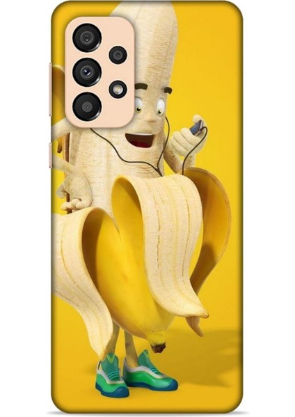 Samsung Galaxy A34 5g Kılıf Caliburn 21 Muz Sarı Darbe Önleyici Kapak