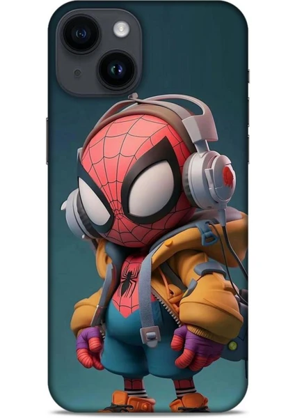 Apple iPhone 14 Kılıf Caliburn 25 Spiderman Bebek Soyulmayan Kılıf