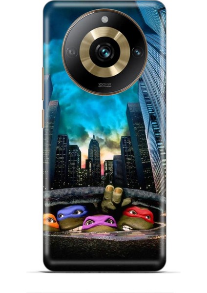 Realme 11 Pro Plus Kılıf Caliburn 11 Ninja Kablumbağalar 4K Baskılı Kılıf