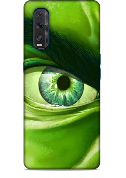 Oppo Find X2 Kılıf Caliburn 29 Hulk Göz Makro Leke Tutmaz Kapak