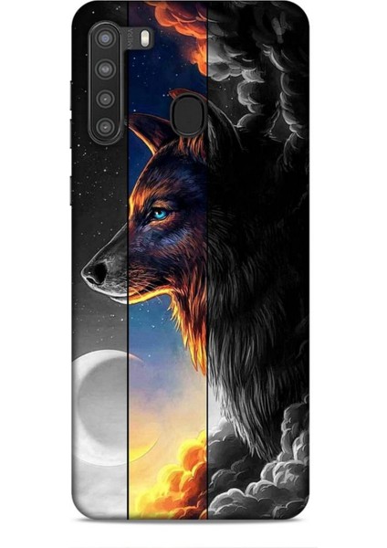 Samsung Galaxy A21 Kılıf Caliburn 15 Kurt Hilal Kalın Silikon