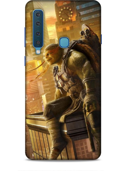 Samsung Galaxy A9 2018 Kılıf Caliburn 10 Michelengelo Ninja Kablumbağalar Full Hd Kılıf