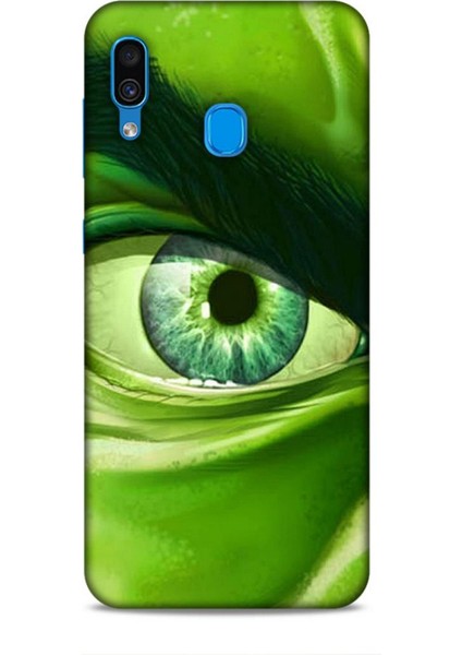 Samsung Galaxy A30 Kılıf Caliburn 29 Hulk Göz Makro Leke Tutmaz Kapak