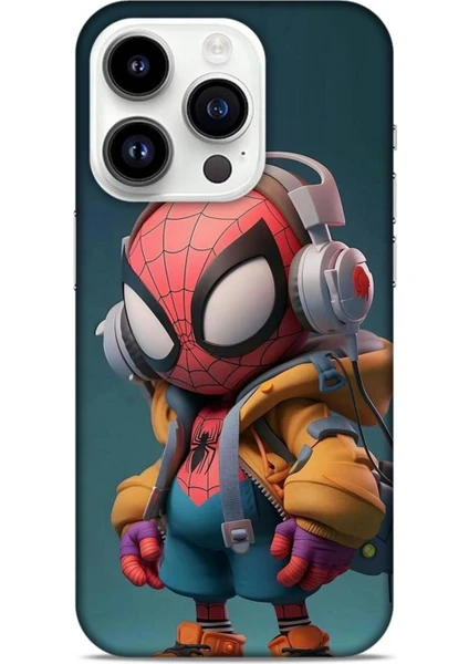 Apple iPhone 14 Pro Kılıf Caliburn 25 Spiderman Bebek Soyulmayan Kılıf