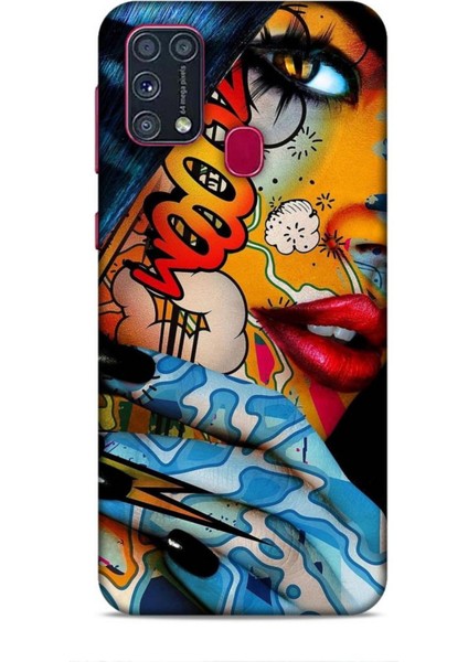 Samsung Galaxy M31 Kılıf Caliburn 17 Dövme Yumuşak Kılıf