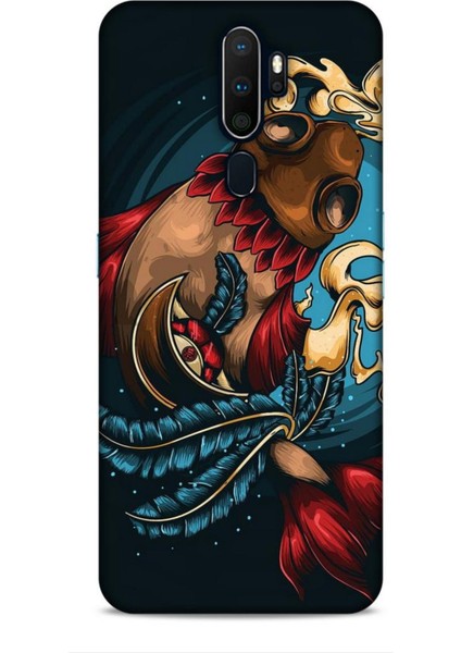 Oppo A5 2020 Kılıf Caliburn 18 Balık Parlak Kılıf