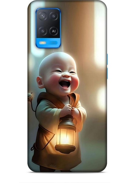 Oppo A54 Kılıf Caliburn 27 Asya Bebek Lazer Kesim Silikon