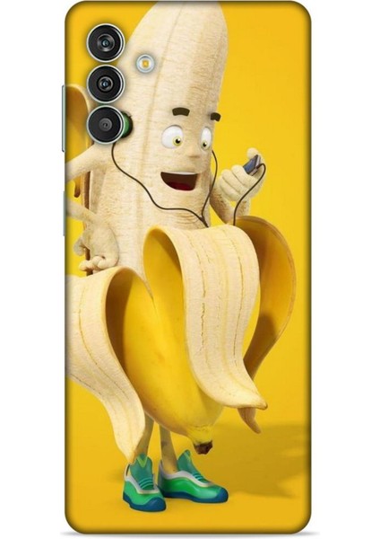 Samsung Galaxy M13 Kılıf Caliburn 21 Muz Sarı Darbe Önleyici Kapak