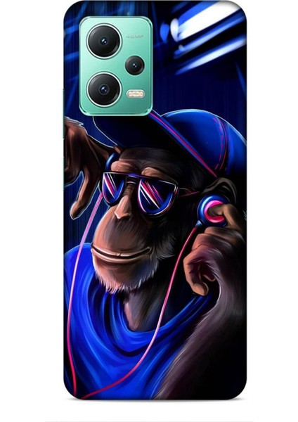 Xiaomi Redmi Note 12 4g Kılıf Caliburn 20 Maymun Mavi Renkli Kılıf