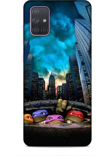 Samsung Galaxy A91 Kılıf Caliburn 11 Ninja Kablumbağalar 4K Baskılı Kılıf