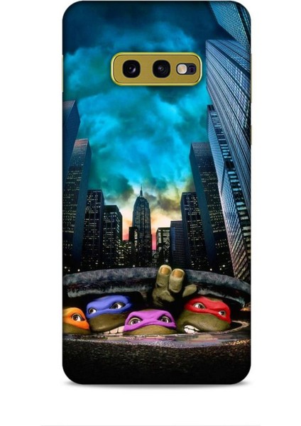 Samsung Galaxy S10E Kılıf Caliburn 11 Ninja Kablumbağalar 4K Baskılı Kılıf