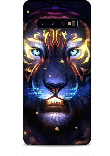 Samsung Galaxy S10 Plus Kılıf Caliburn 12 Aslan Colorful Tasarım Kılıf