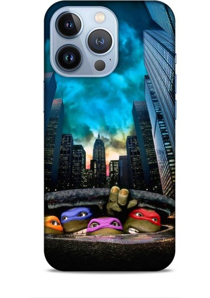 Apple iPhone 13 Pro Kılıf Caliburn 11 Ninja Kablumbağalar 4K Baskılı Kılıf