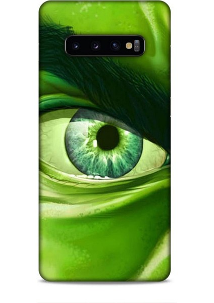 Samsung Galaxy S10 Plus Kılıf Caliburn 29 Hulk Göz Makro Leke Tutmaz Kapak