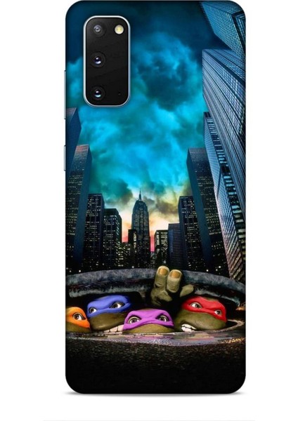 Samsung Galaxy S20 Kılıf Caliburn 11 Ninja Kablumbağalar 4K Baskılı Kılıf