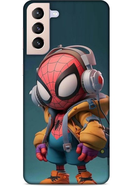 Samsung Galaxy S21 Plus Kılıf Caliburn 25 Spiderman Bebek Soyulmayan Kılıf