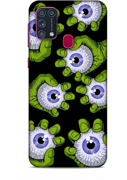 Samsung Galaxy M31 Kılıf Caliburn 23 Gözler Telefon Kabı