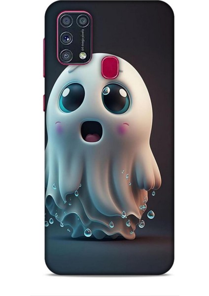 Samsung Galaxy M31 Kılıf Caliburn 28 Sevimli Hayalet Iz Bırakmayan Kılıf