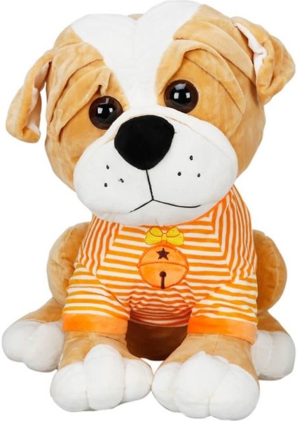 Alithestereo LISINYA193 Nessiworld Çizgili Tişörtlü Oturan Peluş Köpek 44 cm Alithestereo