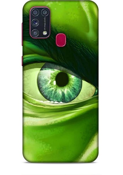 Samsung Galaxy M31 Kılıf Caliburn 29 Hulk Göz Makro Leke Tutmaz Kapak
