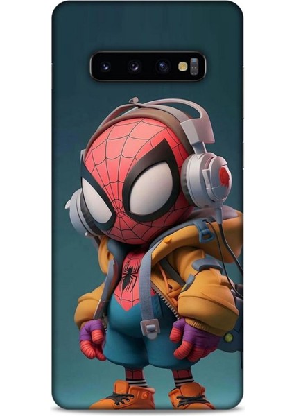 Samsung Galaxy S10 Plus Kılıf Caliburn 25 Spiderman Bebek Soyulmayan Kılıf