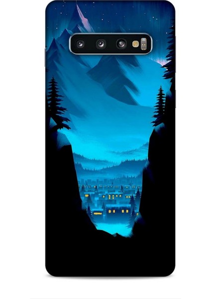 Samsung Galaxy S10 Kılıf Caliburn 14 Norveç Manzara Cover Kılıf