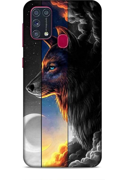 Samsung Galaxy M31 Kılıf Caliburn 15 Kurt Hilal Kalın Silikon