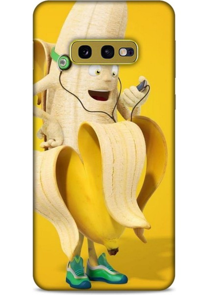 Samsung Galaxy S10E Kılıf Caliburn 21 Muz Sarı Darbe Önleyici Kapak